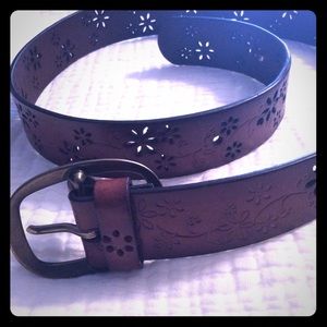 Daisy Leather Belt